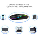 Wireless Bluetooth Mouse,Rechargeable LED Silent Slim Laptop Mouse - Image 3