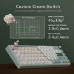 R65 Wired Mechanical Keyboard with Volume Knob - Image 8