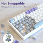 75% Wired Gasket Mechanical Keyboard with Volume Knob - Image 3