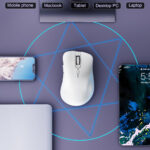 White Silent Dual Mode 2.4GHz Wireless Mouse - Image 3