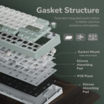 R65 Wired Mechanical Keyboard with Volume Knob - Image 3