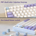 75% Wired Gasket Mechanical Keyboard with Volume Knob - Image 5